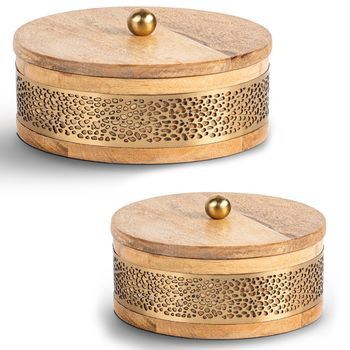 Set 2 Cajas Dorado