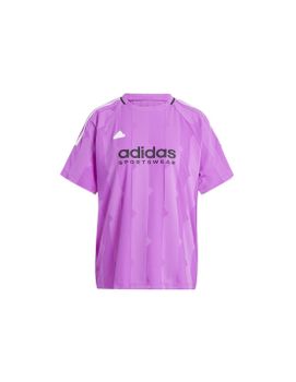 Camiseta adidas Tiro Cut 3 Bandas Jacquard Boyfriend Mujer Morado