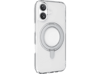 funda movil - cellularline spin mag para iphone 17 con soporte de anillo giratorio compatible con el ecosistema magsafe transparente