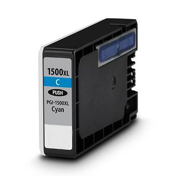 Compatible Cyan Canon PGI-1500XLC High Capacity Ink Cartridge (Replaces Canon 9193B001AA)