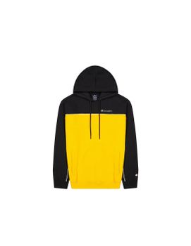 Sudadera con Capucha Champion Pinping Block Hombre BK/Yellow