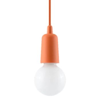 Lámpara colgante tina naranja, 1 luz