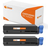 pccom essential oki b410b420b430b440mb460mb470mb480 toner compatible negro pack 2