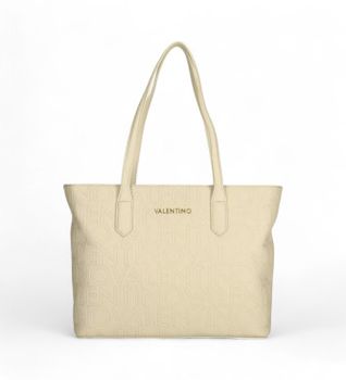 Valentino para mujer. VBS8PG01 Bolso Pansy Shopper beige (OSFA), Casual, Poliuretano