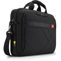 maletin bandolera case logic dlc-115 negro 156 acolchado