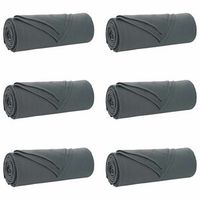 mantitas de sofa 6 uds gris oscuro 210 x 140 cm 256 kg lana vidaxl