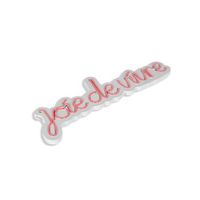 iluminacion led decorativa de plastico joie de vivre rosa 53x19x2 cm