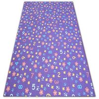 alfombra infantil numbers numeros alfabeto digitos violeta 100x200 cm