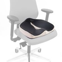 cojin de asiento medisit vii gel antideslizante y transpirabletejido negro hjh office