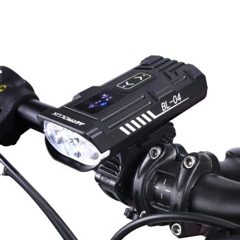 Linterna frontal para bicicleta Astrolux® BL04 Digital 1600LM Dual Distance Beam 6000mAh Banco de alimentación portátil