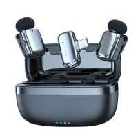 h68mini microfono lavalier inalambrico 24gcaptacion de sonido omnidireccional 360 con cancelacion de ruido dsp para i