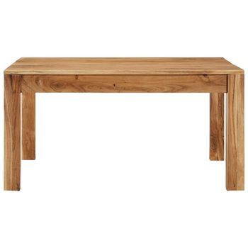 Mesa De Café - Mesa De Centro De Madera Maciza De Acacia 80x80x40 Cm