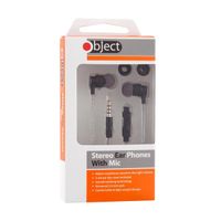 stereo earphones silverblack