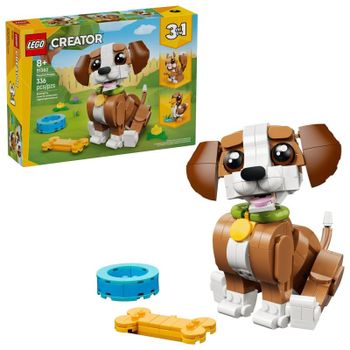 LEGO Creator 3 en 1 Simpáticos Animales Cachorro Juguetón 31382 336 piezas