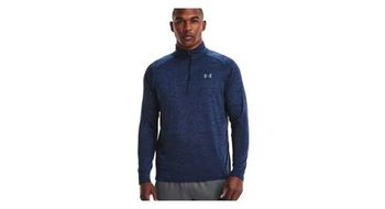 Camiseta de manga larga de 1 2 cremallera under armour tech 2 0 azul para hombre