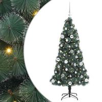 arbol de navidad  decoraciones de navidad artificial pre-iluminado con juego de bolas