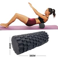 rodillo de espuma para fitness rodillo de masaje para yoga epp pilates rodillo de masaje muscular corporal ejercicios de terapia gimnasio ejercicio en casa 3033cm