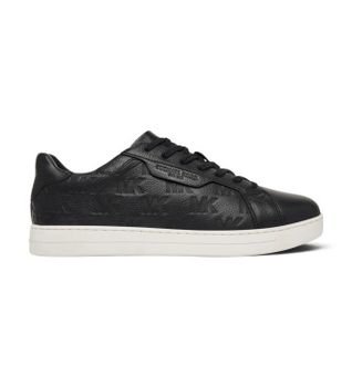 Michael Kors para hombre. 42T6KEFS1L Zapatillas de Piel Keating negro (46), Plano, Cordones, Casual
