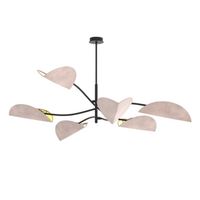 lampara de techo norgi gris 6 luces