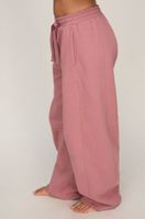 hunkemoller pantalon barrel de felpa afelpada rosa