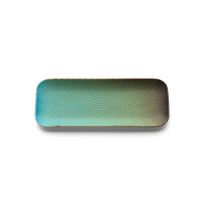 plato de ceramica en color laguna 30x12x25 cm
