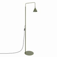 lampara de pie verde oliva acero alt 165 cm