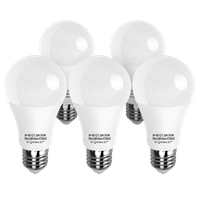 aigostar - bombilla led e27 10w 800lm luz calida 3000k angulo 280no regulable 5 unidadesclase de eficiencia energetica a