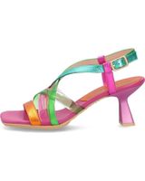 de hispanitas sandalia tacon danielle multi-metal chv243292 fucsia multicolor