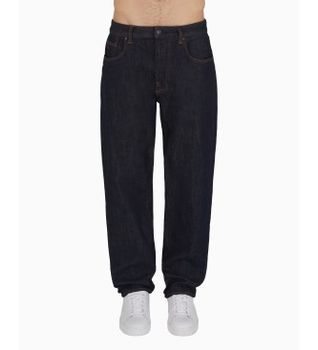 A|X Armani Exchange para hombre. XM000075AF12284MB001 Jeans de corte holgado y tapered marino (30), Casual, Algodón, Denim