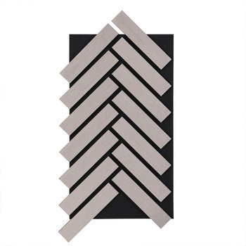 Panel Acústico En Espiga Vega Roble Gris Set De 12 - 80 X 40 Cm