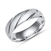anillo exclusivo de plata 925 con estrias brillantes 6mm