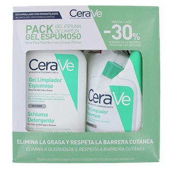 Cerave Gel Limpiador Espumoso 473ml + Recarga 473ml