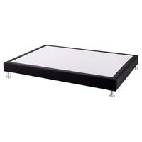canape colchon fijo laminas tela poli-piel altura 16 cm - wengue - 150x200cm