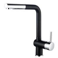 grifo de cocina rousseau matsouko - cromo gris y negro