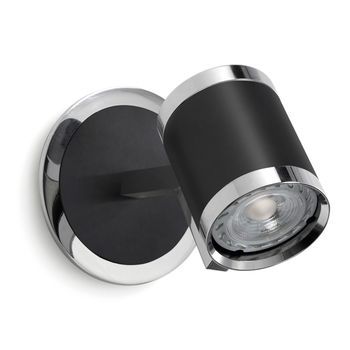 Exo Lighting - Aplique De Pared Elke Ip20 Gu10 35w Gris Negro