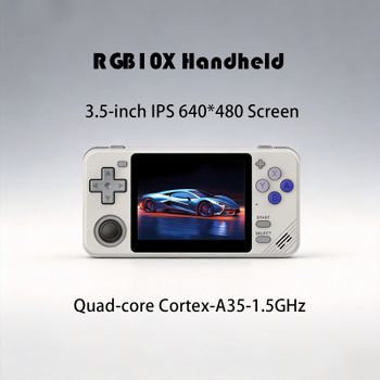 Nueva Consola de Juegos Retro RGB10X, Pantalla HD IPS de 3.5 Pulgadas 640*480, RK3326, Código Abierto Linux, Videojuegos, Regalos para Niños