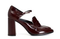 mocasin de charol bordeaux