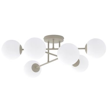 Lámpara de techo drin moca opal (6 luces)