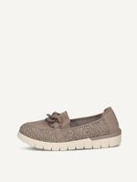 caprice slipper brown made of leather and synthetic size 39