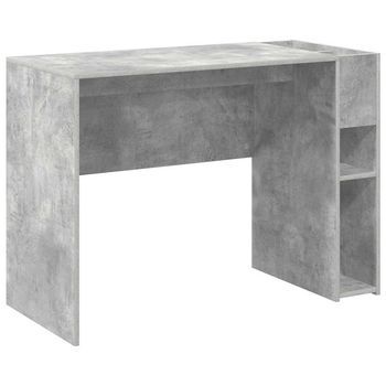 Escritorio Gris Concreto 109 X 50 X 78 Cm Madera De Ingeniería