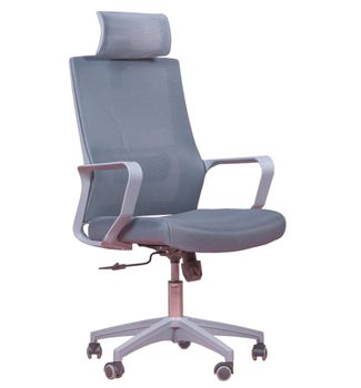Silla de oficina ergonómica respirable, gris oscuro