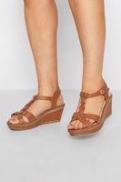 sandalias cuna marrones en ancho especial