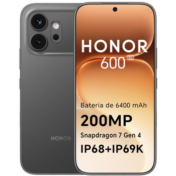 HONOR 600 Smartphone 5G Dual SIM, 8GB RAM 256/512GB, Batería 6400 mAh, Pantalla AMOLED 6,57