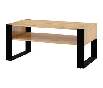 Mesa baja nuka 110x60x48 crema & negro