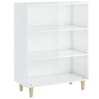aparador madera contrachapada blanco brillante 695x325x90 cm vidaxl