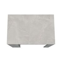 mesa auxiliar de cocina portree en melamina con 2 estantes