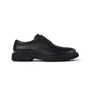 Camper para hombre. K100998-001 Zapatos de piel Norman negro (46), Plano, Cordones, Casual
