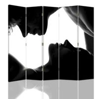 biombo first kiss - separador de ambientes cm 180x180 5 paneles