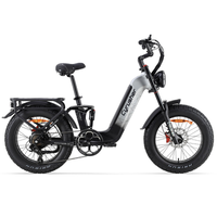 bicicleta electrica de ruedas anchas cyrusher kommoda 30 bateria de 48 v y 20 ah gris