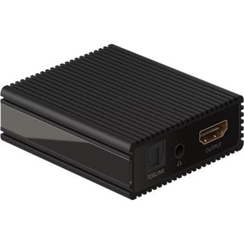 Splitter HDMI Goobay 79138 con extracción de audio, 4K, 30 Hz, aluminio